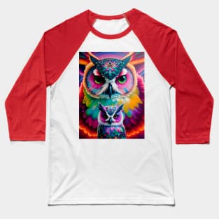 Fluffy Owl Baseball T-Shirt